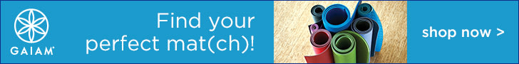 Gaiam Yoga Mat Finder -- Find your perfect mat(ch) with the Gaiam Yoga Mat Finder! Gaiam Banner